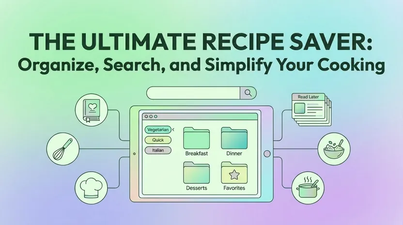 Recipe card showing ingredients and instructions