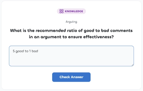 AI flashcard maker generating a question and answer from card content
